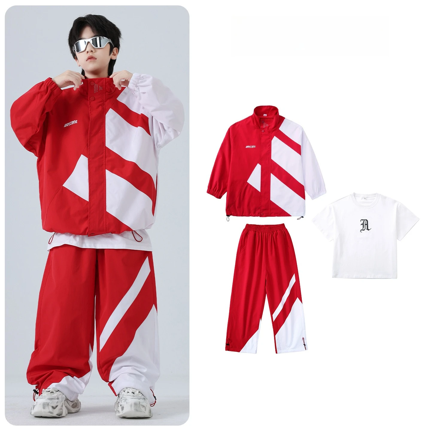 Kids Hip Hop Windbreaker Jacke - Street Fashion Kpop recension och pris