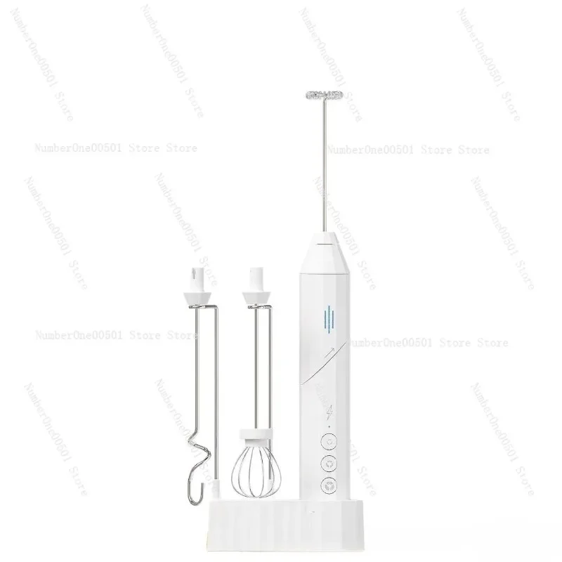 

New Portable Electric Milk Frother Handheld Stainless Steel Coffee Cream Whisk Egg Beater Multifunction Mixer