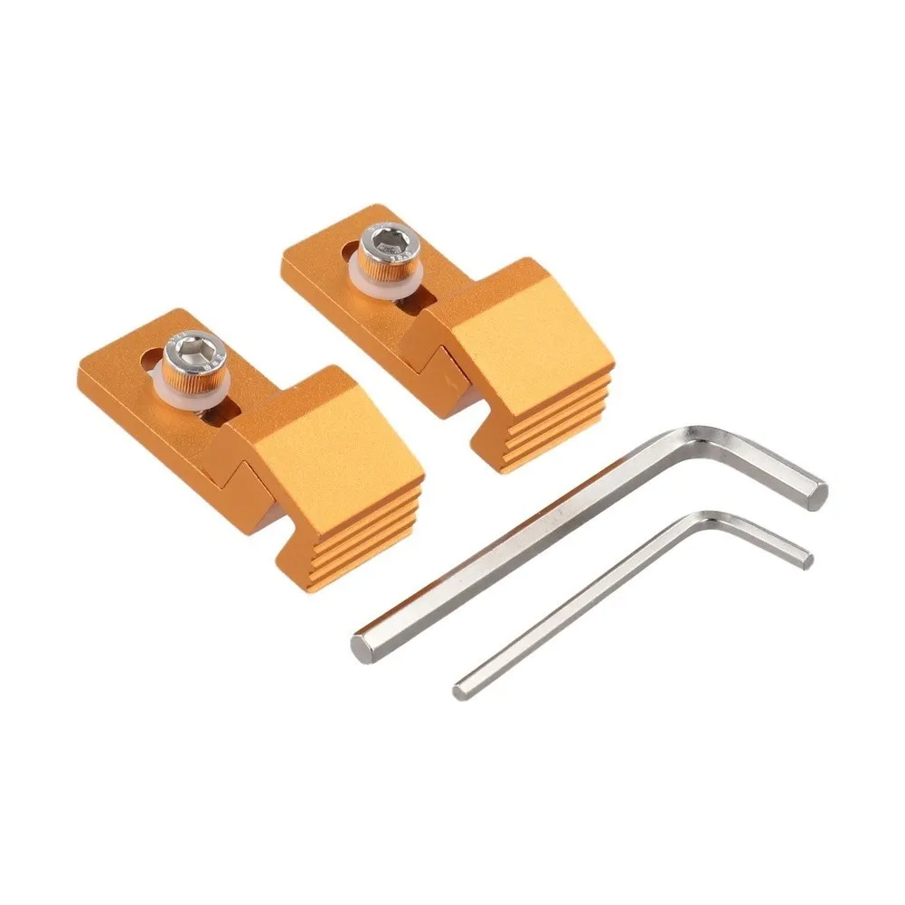 Low Profile T-Track Side Clamps for CNC 3018 Router Aluminum Alloy Construction 55x22x19 mm Serrated Grip Design view 6