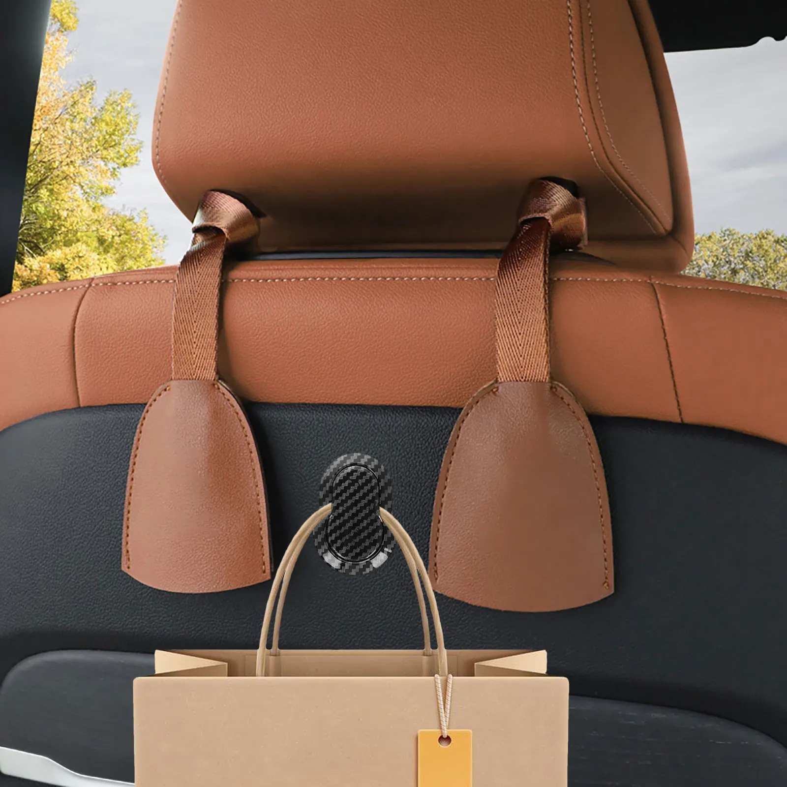 

Gourd-shaped Hook Auto Interior Accessories inside The Car Hanging Holder Bag Hooks for Abs