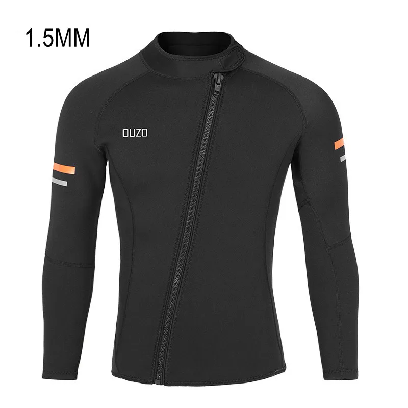 1.5MM Neoprene Wetsuit Jacket Scuba Kayaking Diving Suit Surfing Snorkeling Underwater Hunting Spearfishing Swim Equipment Tops