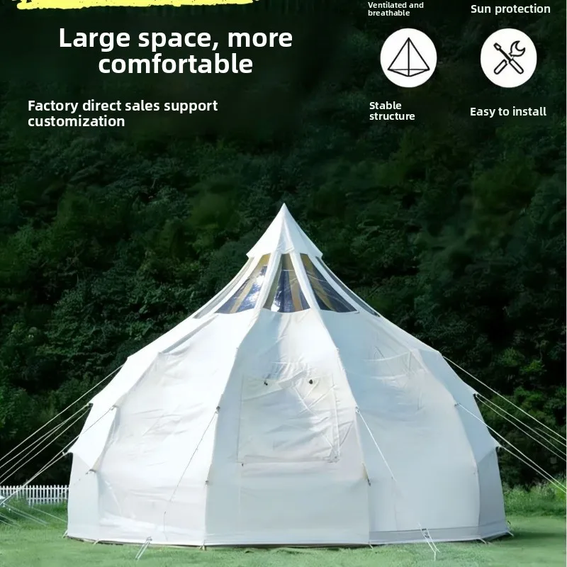 Yiju outdoor camping tent water drop star ball tent, camp camping rainproof transparent star empty ball tent