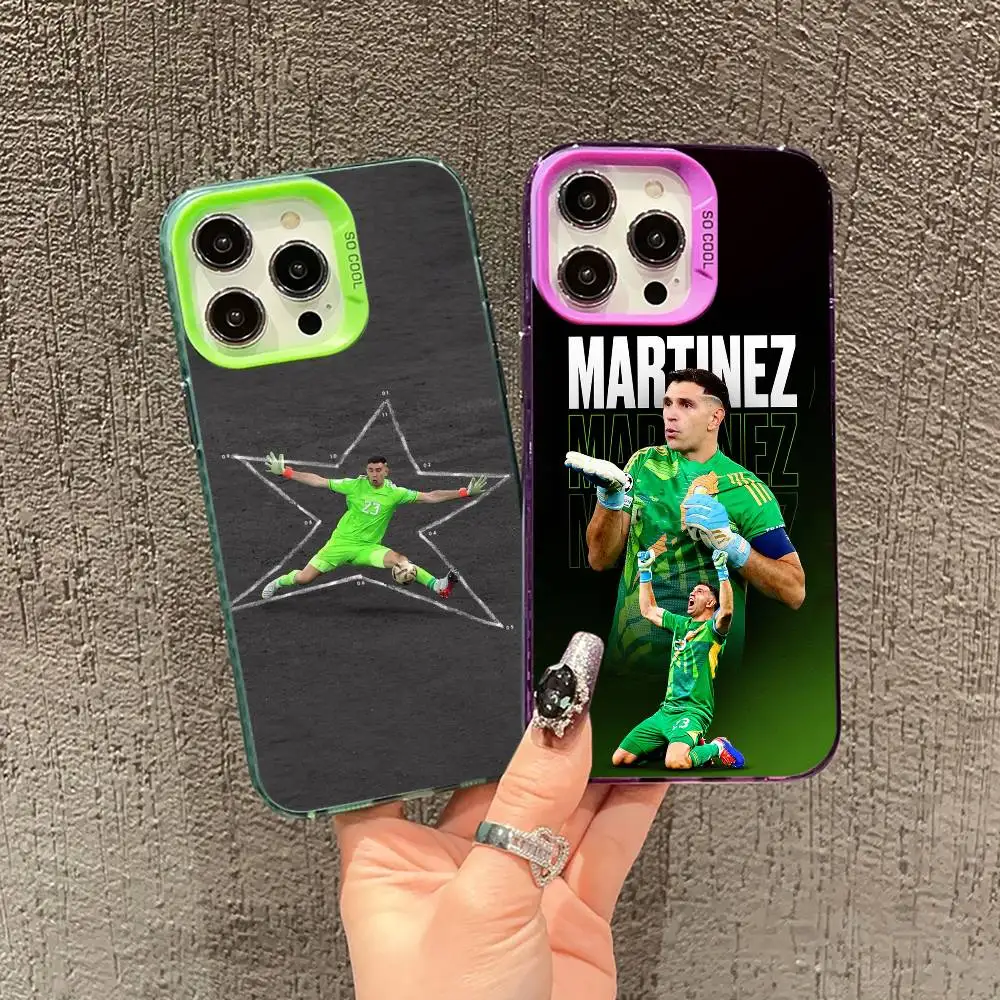 Emiliano Martinez  Phone Case For iPhone 17,16,15,14,13,12,11 Plus,Pro Max,XS,Purple Silver Phone case Funda Cover