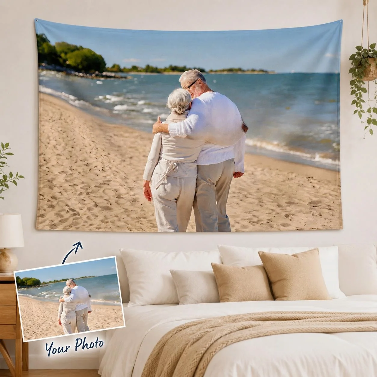 1Pc Customizable personalized picture tapestry wall - suitable for home, dormitory, party, graduation ceremony decoration