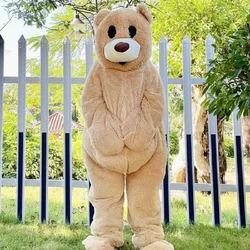 Dancing Bear Mascot Costume Cute Teddy Bear Walk Cartoon Doll Halloween Party Suit For Adult Party Carnival Halloween  Cosplay
