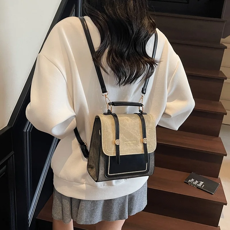 

Ретро детский рюкзак из искусственной кожи для мальчика, многофункциональный милый рюкзак для отдыха, школьные сумки, классная сумка для девочек, дизайнерская сумка Рюкзак Женский