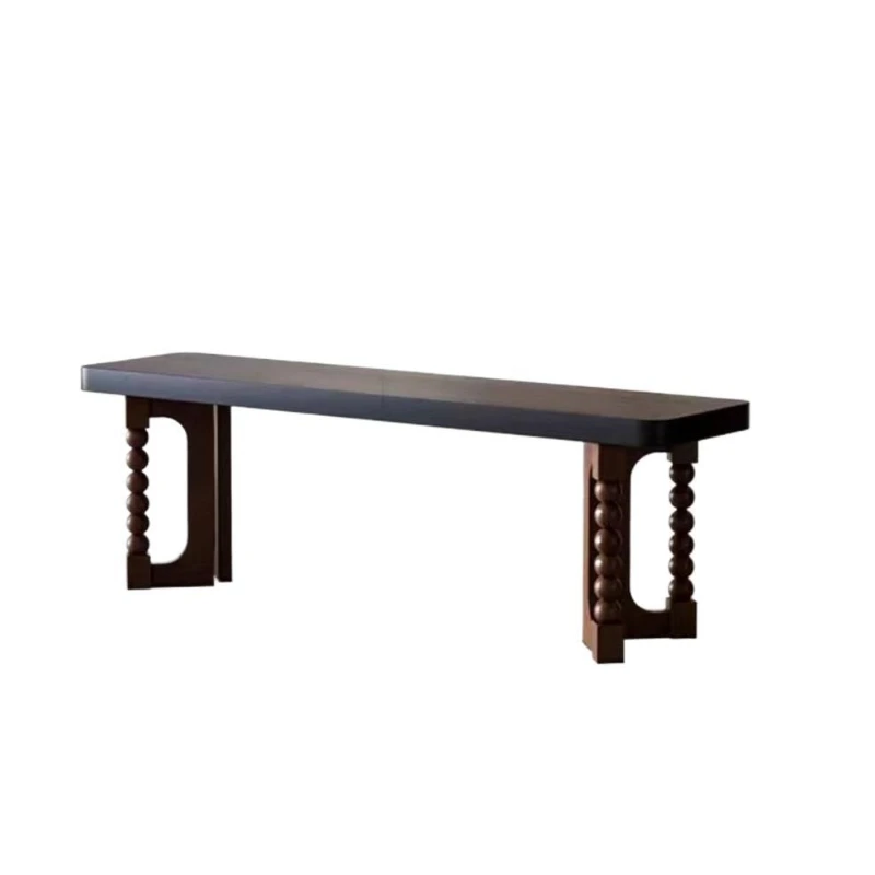 

Medieval solid wood bench original designer retro home shoe changing stool