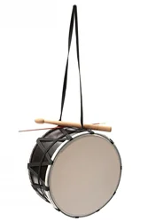 Kids Drum Made of Real Material - Mallet And Stick Included 30cm High Sound Quality Toy For Children