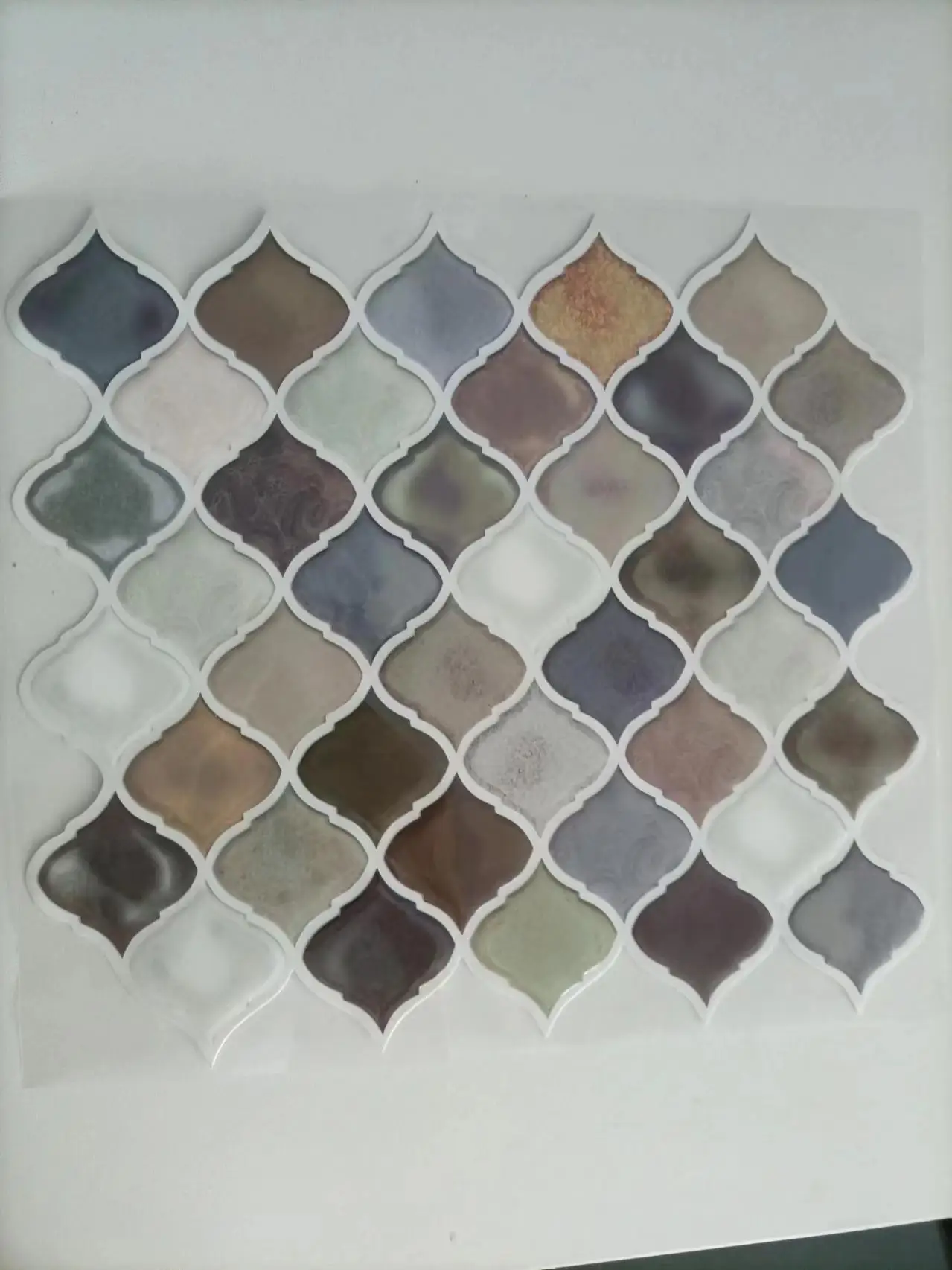 28x25cm Lantern Design crystal 3d mosaic waterproof wall stickers paper for background