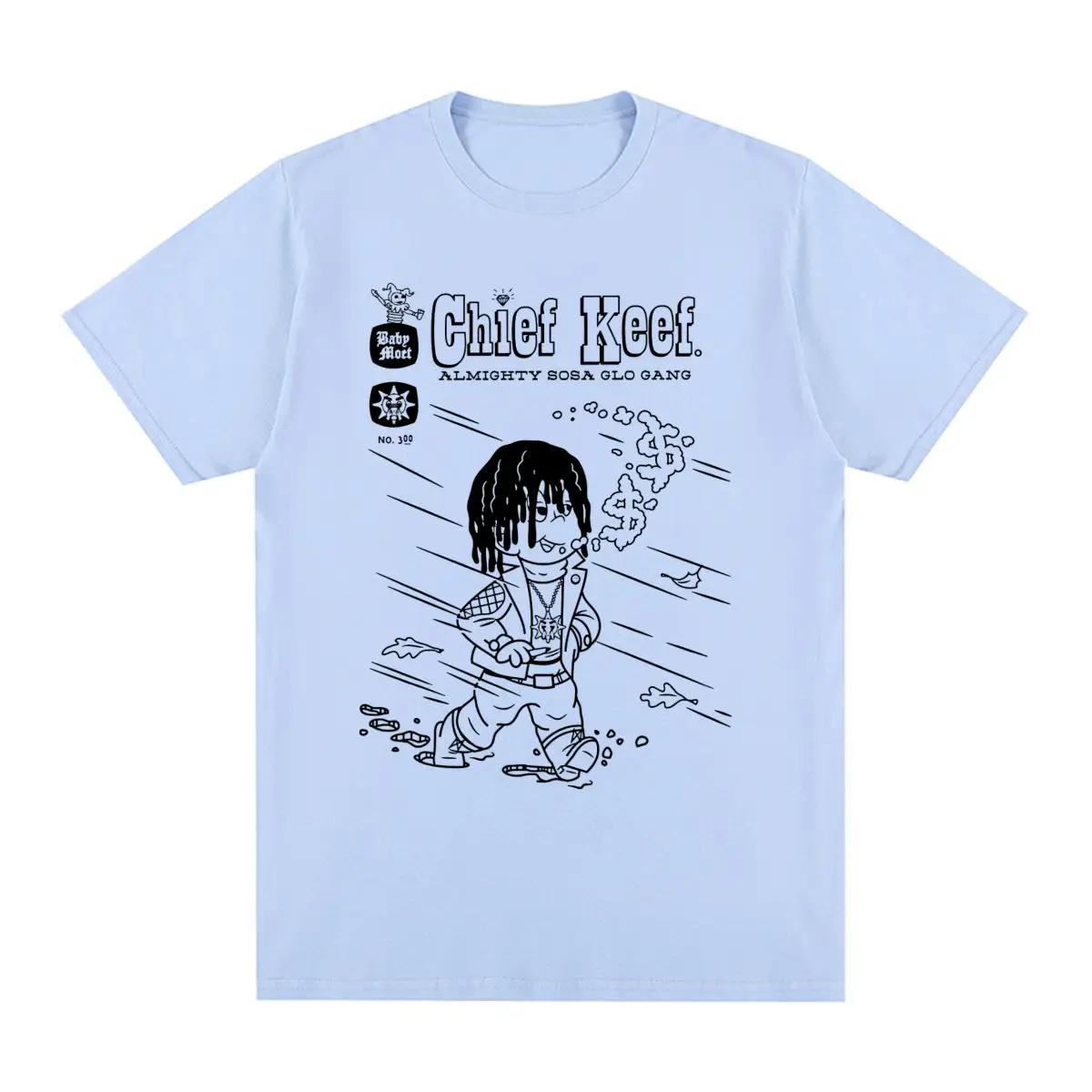 Chief Keef Vintage T-shirt Harajuku Summer Fashion Streetwear Hip Hop Rap Cotton Men T Shirt New Tee Tshirt Womens Tops