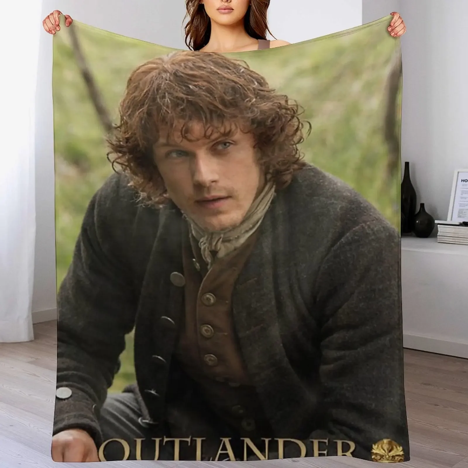 

Outlander Jamie Fraser new - Throw Blanket Foldable Soft Warm Blanket for Outdoor Use