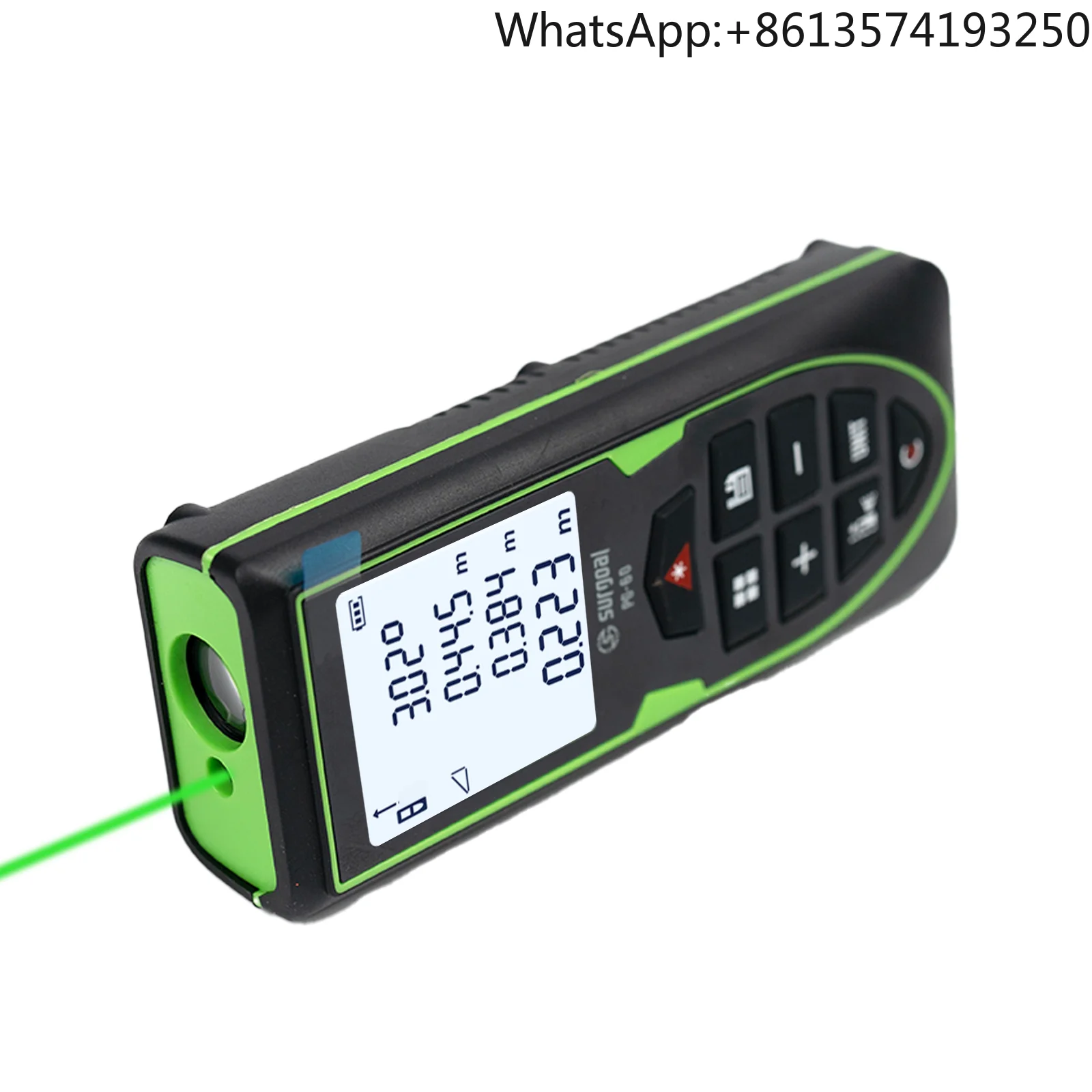

SURGOAL Green Laser Range Finder 60m Laser Distance Meter Tape Rechargeable