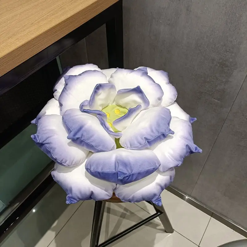Lotus Succulent 3D Simulation Pillow, Living Room Sofa Cushion, Bay Window Decoration Ornament, Fun Plant Plush Doll Girl Gift - view 3