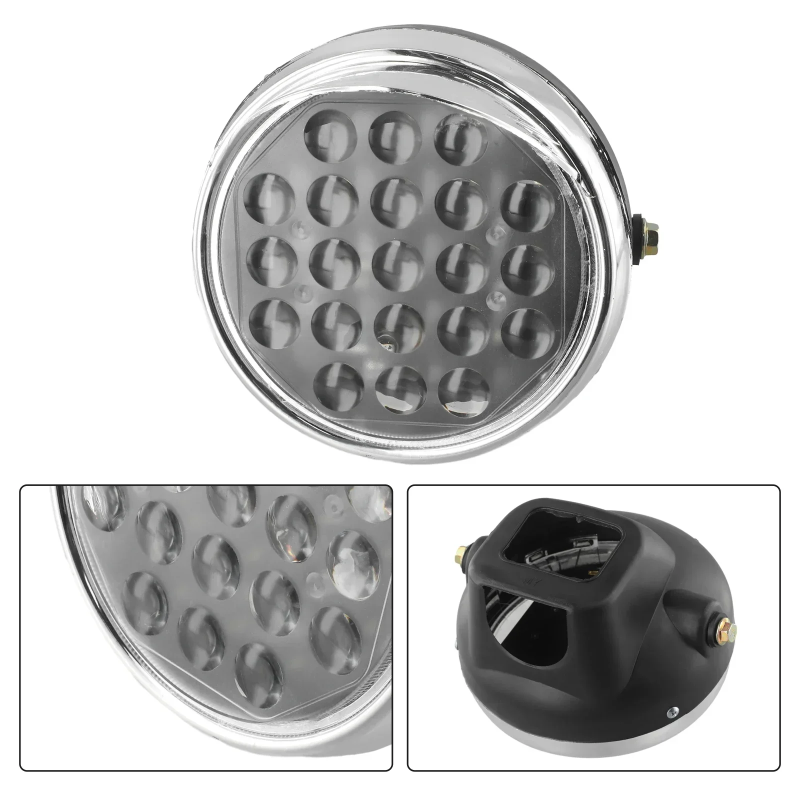 High Quality Headlight Electric Tricycle Spot Light 6500K - 7000K 12V-80V Assembly Beam Motorbike Fog Lamp LED Spotlight