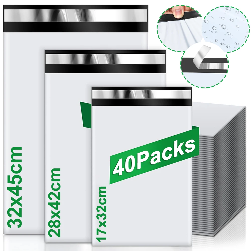 Portable Poly Mailers Self Seal Shipping Bags Strong Adhesive Packing Mailing Envelopes 17x32cm 28x42cm 32x45cm 25x32cm