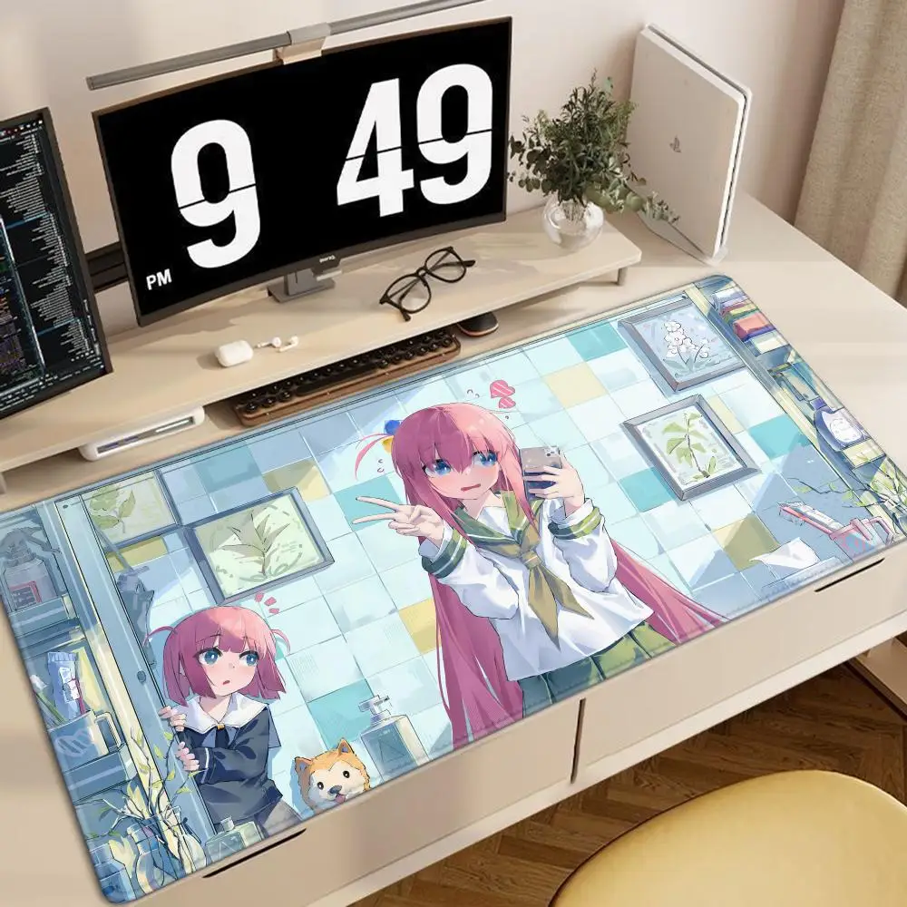 

Bocchi The Rock Mousepad Large Gaming Game Rubber Computer HD Print Mouse Pads Gamer Locking Edge Non-slip Accessories desk mat