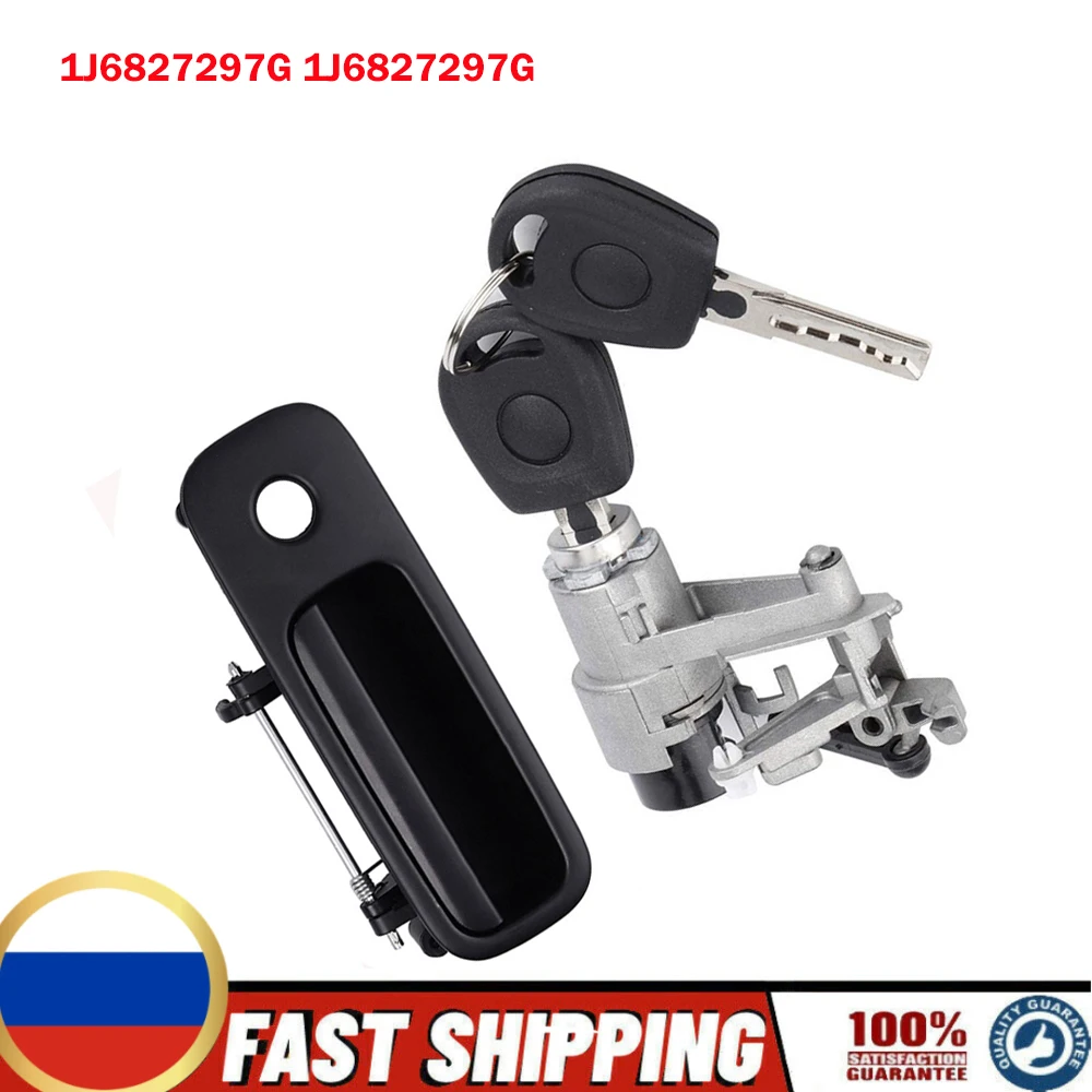 1J6827297G 1J6827565B Tailgate Rear Outer Door Handle With Lock 2 Keys For GOLF 4 IV Lupo Seat Arosa 1997-2006