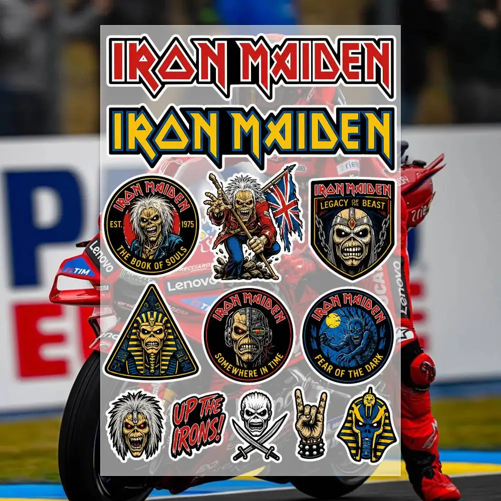 I-ron MA-iD-E-n Japanischer Motorrad-Aufkleber Geeignet für Motorradkarosserie Reflektierender Auto-Aufkleber Helm-Dekal