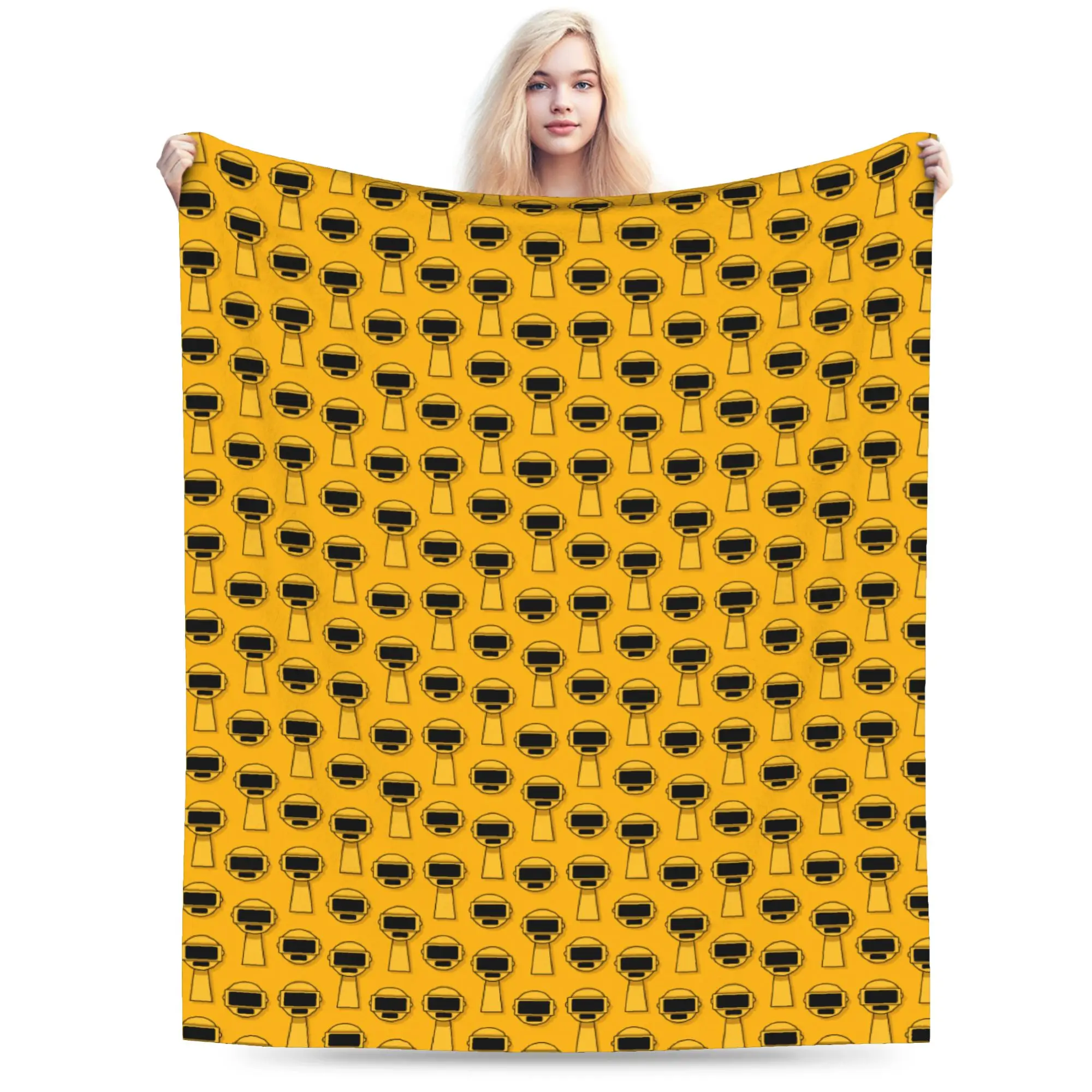 Cartoon Sprunkis Game Blankets Fleece Spring Autumn Ultra-Soft Throw Blankets for Bedding Bedroom Plush Thin Quilt