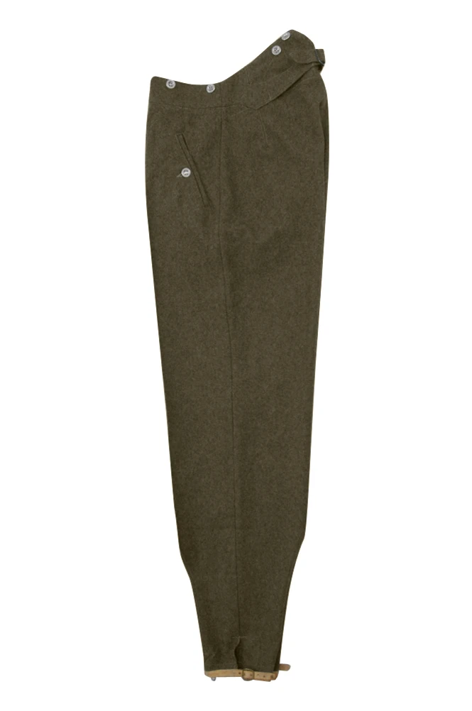 GUWB-103 WWII German gebirgsjägers brown wool trousers