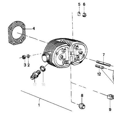 95mm cylinder head gasket for R45 R45N R45T R50 R60 R65 R65LS R80 R80GS R80RT R80ST R90 R90S R100 R100R R100GS 11121338716