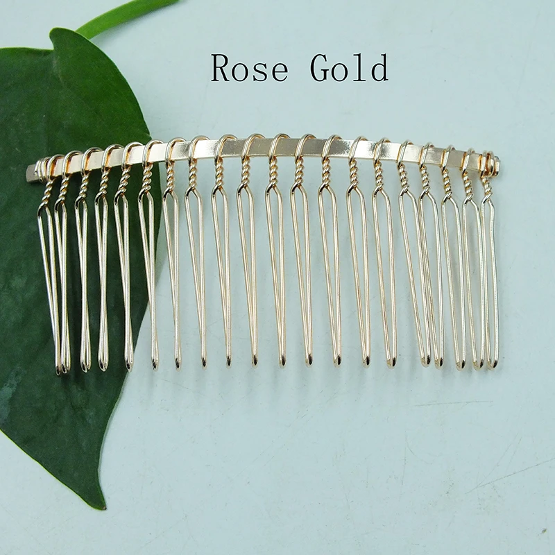 Jewelry DIY findings  200pcs 70mm 20teeth hair combs metal headband head band hair clip hair bobby pins findings accessories