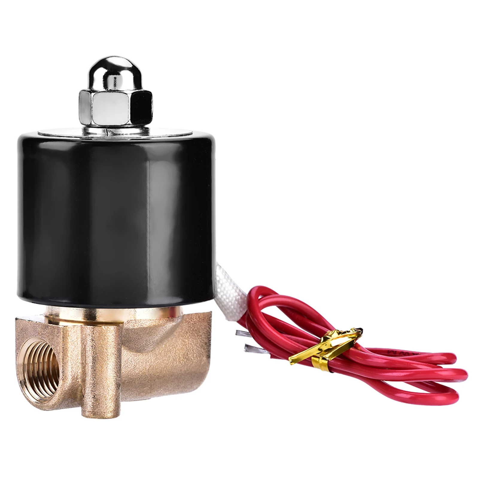 

2W025-08 G1/4 "110 В переменного тока N/C нормально закрытый латунный электрический электромагнитный клапан для воды/воздуха