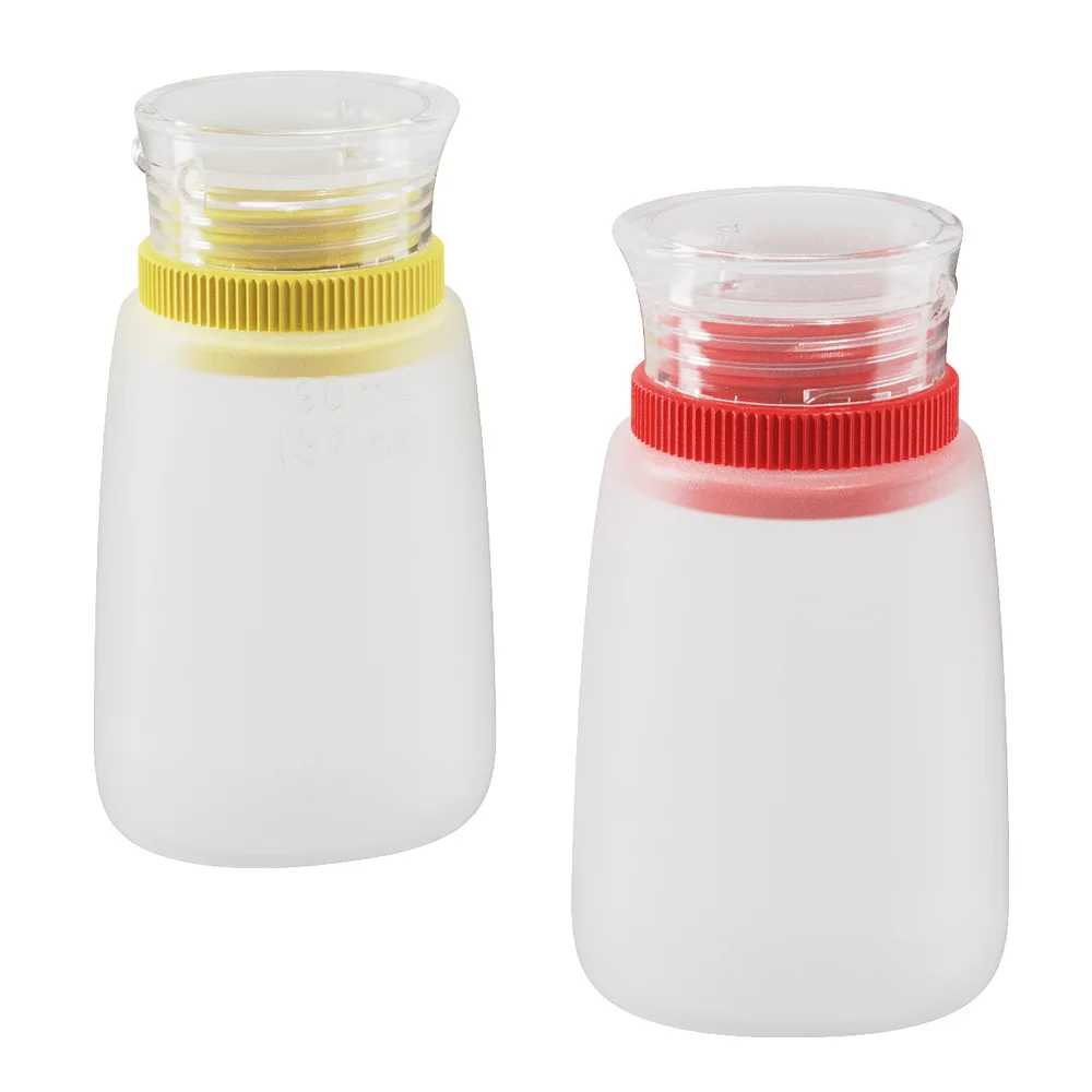Kitchen Food Grade Silicone Bottling Bottle Cylinder Bottle Sauce Bottling Bottle Lunch Portable Bottle Squeezing Empty Bottle