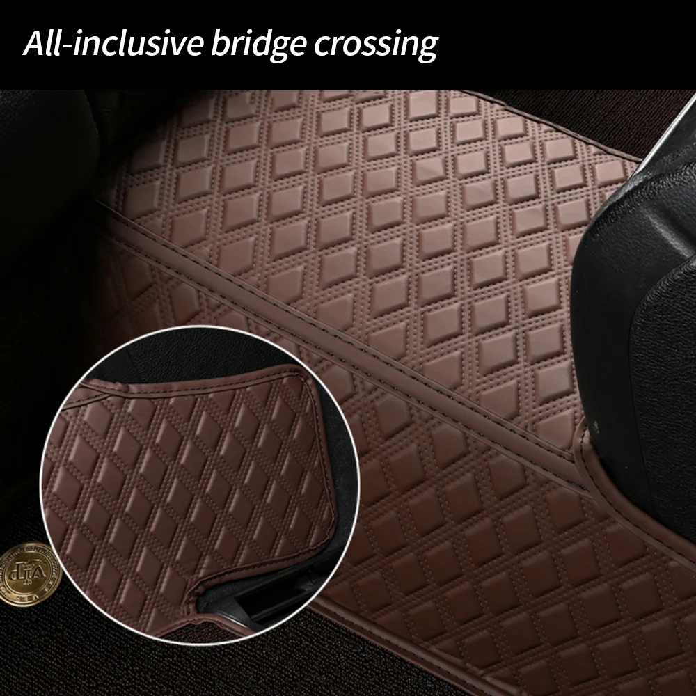 For Mercedes Benz E Class L , single-layer Leather  Floor Mats, Waterproof Wear-Resistant Car Mod AccessoriesE Class view 4
