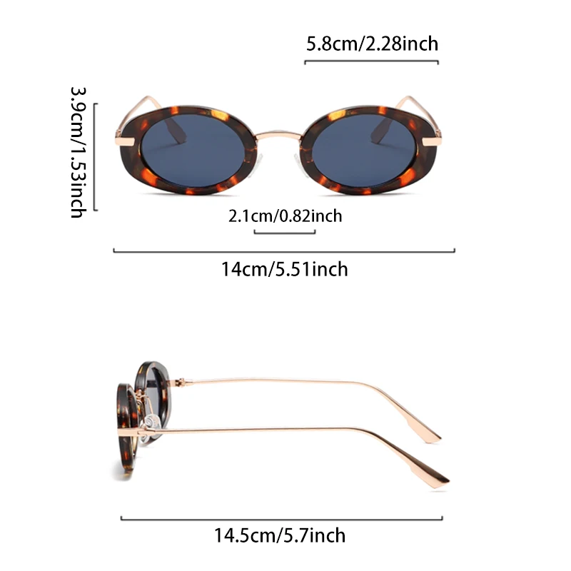 KAMMPT Modne Retro Metalowe Okrągłe Odcienie Damskie Stylowe Okulary Przeciwsłoneczne Anty UV Wielokolorowe Wakacyjne Okulary Plażowe — zdjęcie 7