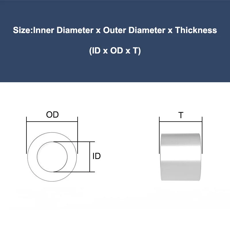 6063 Aluminum Alloy Gasket Shaft Sleeve M4 M5 M6 M8 Metal Gaskets Enlarged Isolation Column Sleeve Circular Gasket