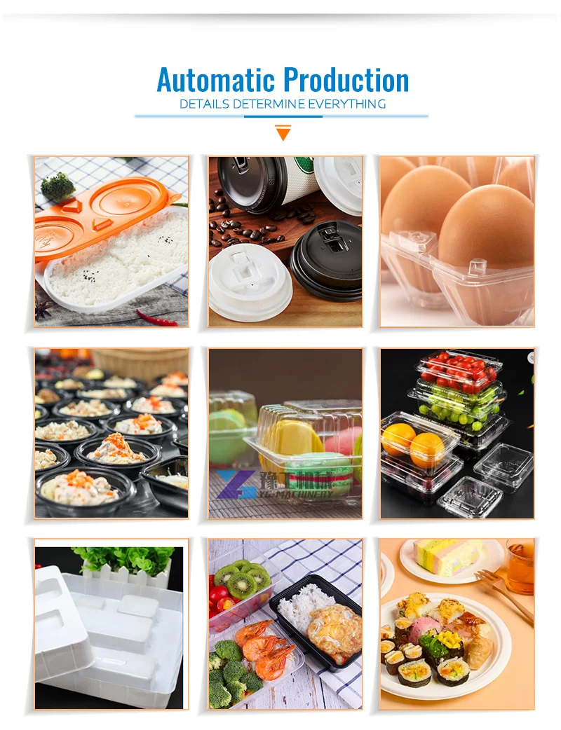 Plastic Cup Making Machine Plastic Container Thermoforming Machine Plastic Sheet Thermoforming Machine Cup Making Machine