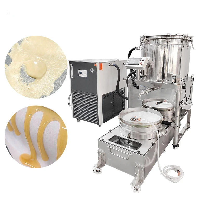 

Adjustable Vibration Frequency/Screen Sizes Fully Stainless Steel 50gal 75gal Ice Water Solventless Separator Extraction Machine
