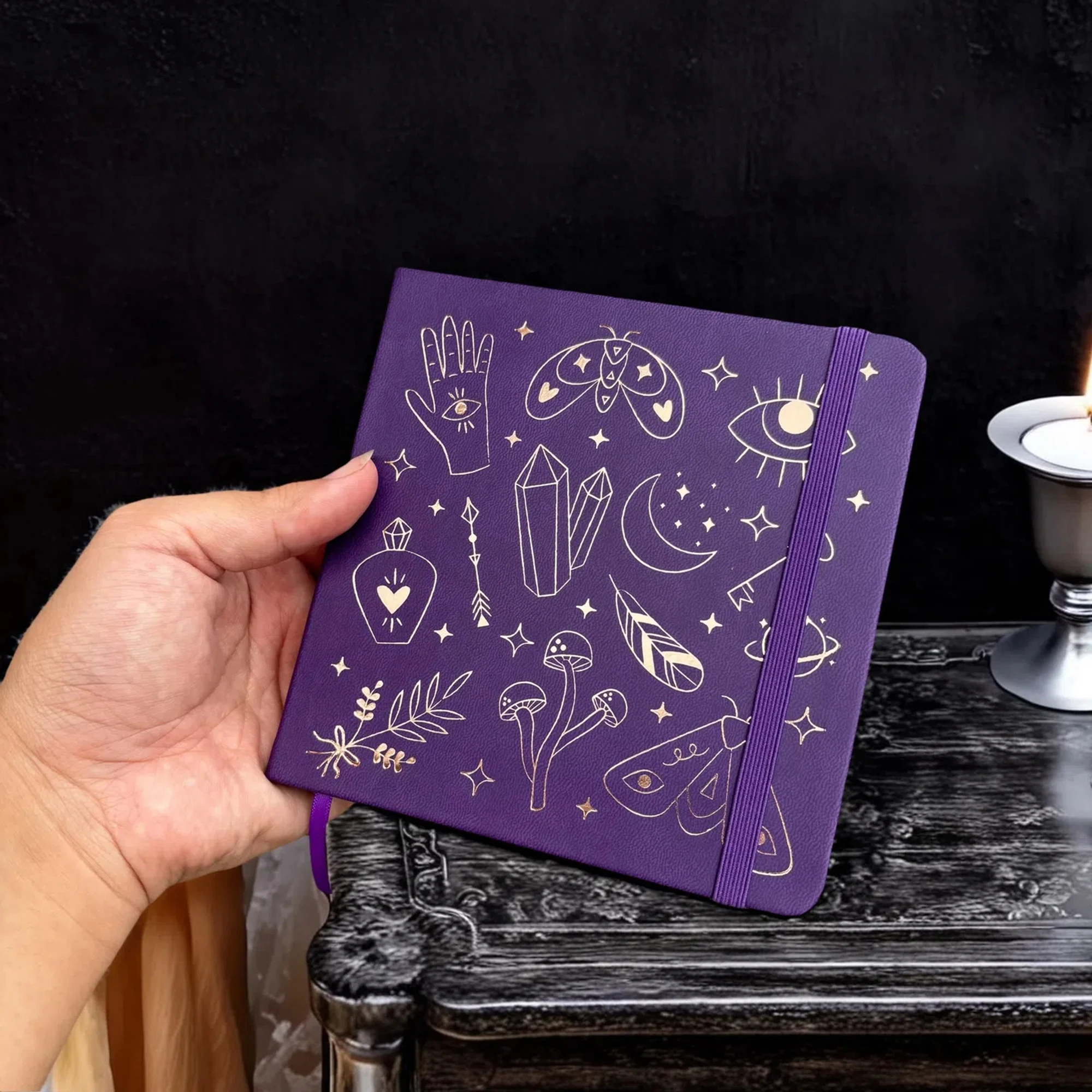 BUJO Dotted Journal – 5,5"x5,5" Quadrat | 180 g/m2 Bambuspapier | Für Bujo, Skizze und kreatives Journaling – Detail 4