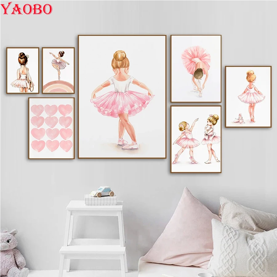 Diamond Painting Ballet Girls Shoes Princess Crown 5D DIY Full Square Drill Diamond Embroidery Cross Stitch Home Decoration Art