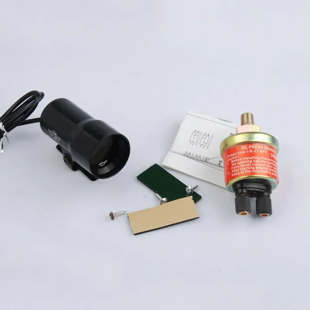 37mm Micro Digital Smoked Tachometer RPM AFR Boost Gauge Oil Press Water Oil Temp EGT Volt Vacuum Gauge Meter W/ Sensor EP37