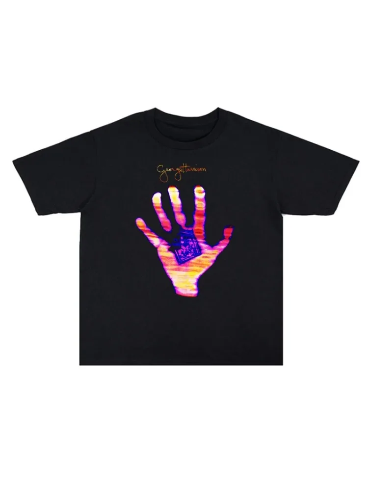 2026 Zomer Zanger Muzikant George Harrison Gedrukt Heren- en Dames T-shirt Hoge Kwaliteit Korte Mouw Heren T-shirt - afbeelding 2