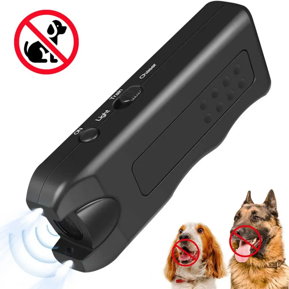 

Ultrasonic Dog Repeller，for Indoor Outdoor Anti Barking Device，with LED Flashlight，Powerful Barking Control ，Dog Training Tool