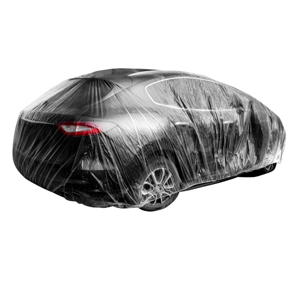

Universal Protective Shield Waterproof Transparent Car Cover Dust-Proof Full Cover for Sedan SUV Van for Vehicle Automobile