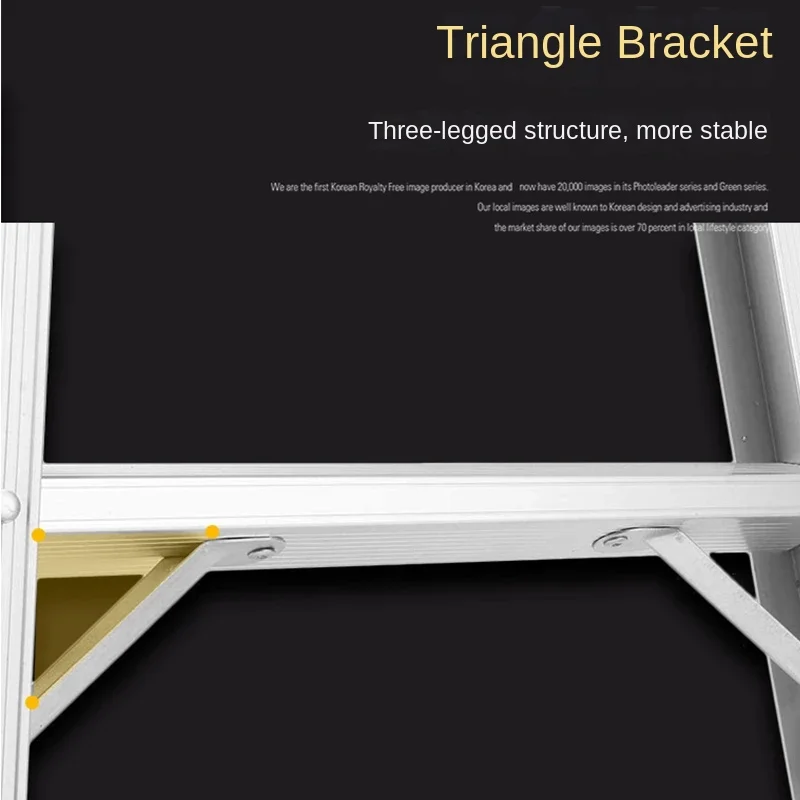 Folding Work Platform 30x12x20 Inch Aluminum Drywall Stool Ladder 660 lbs Load Capacity Heavy Duty Work Bench with Non-Slip Feet