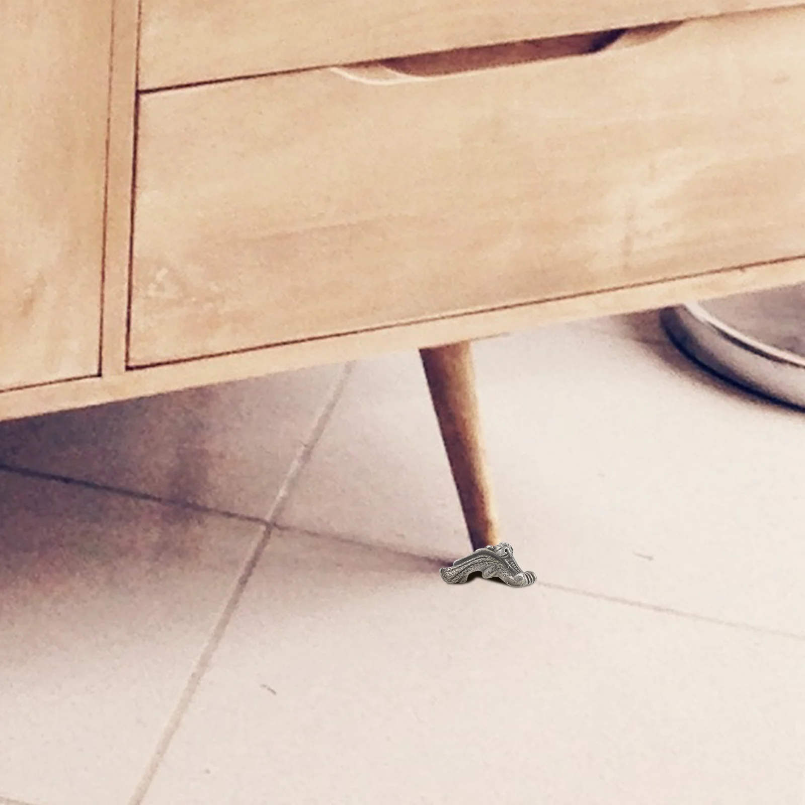 8 шт. 25x33 мм бронзовые деревянные ножки в коробке с тигровым дизайном, мебельные ножки из цинкового сплава для дивана-кровати, стула, регуляторы высоты дивана, опорные ножки