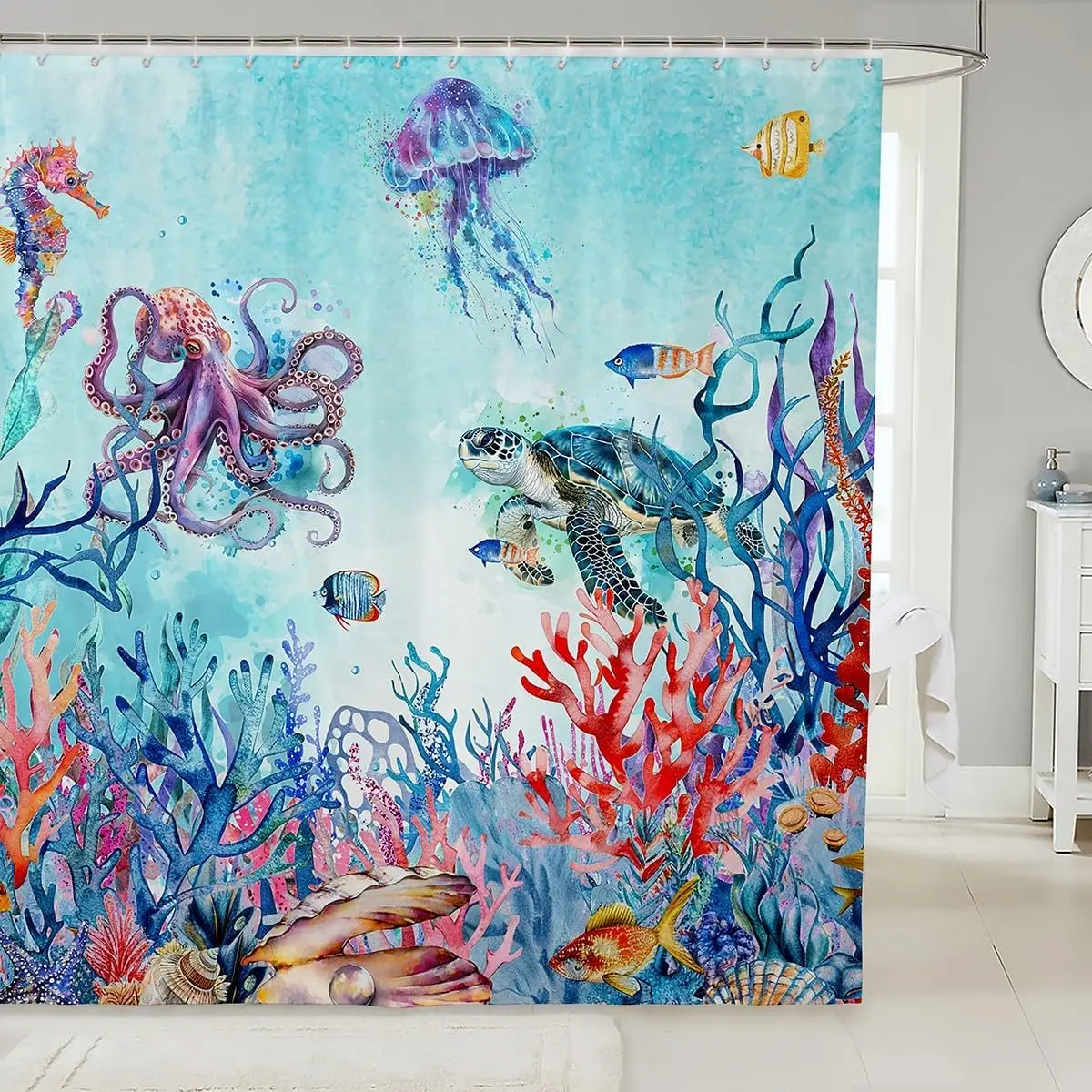 

Душевая штора с геометрическим узором в скандинавском стиле, минималистичный абстрактный дизайн, водонепроницаемая, декоративная, для современной ванной комнаты