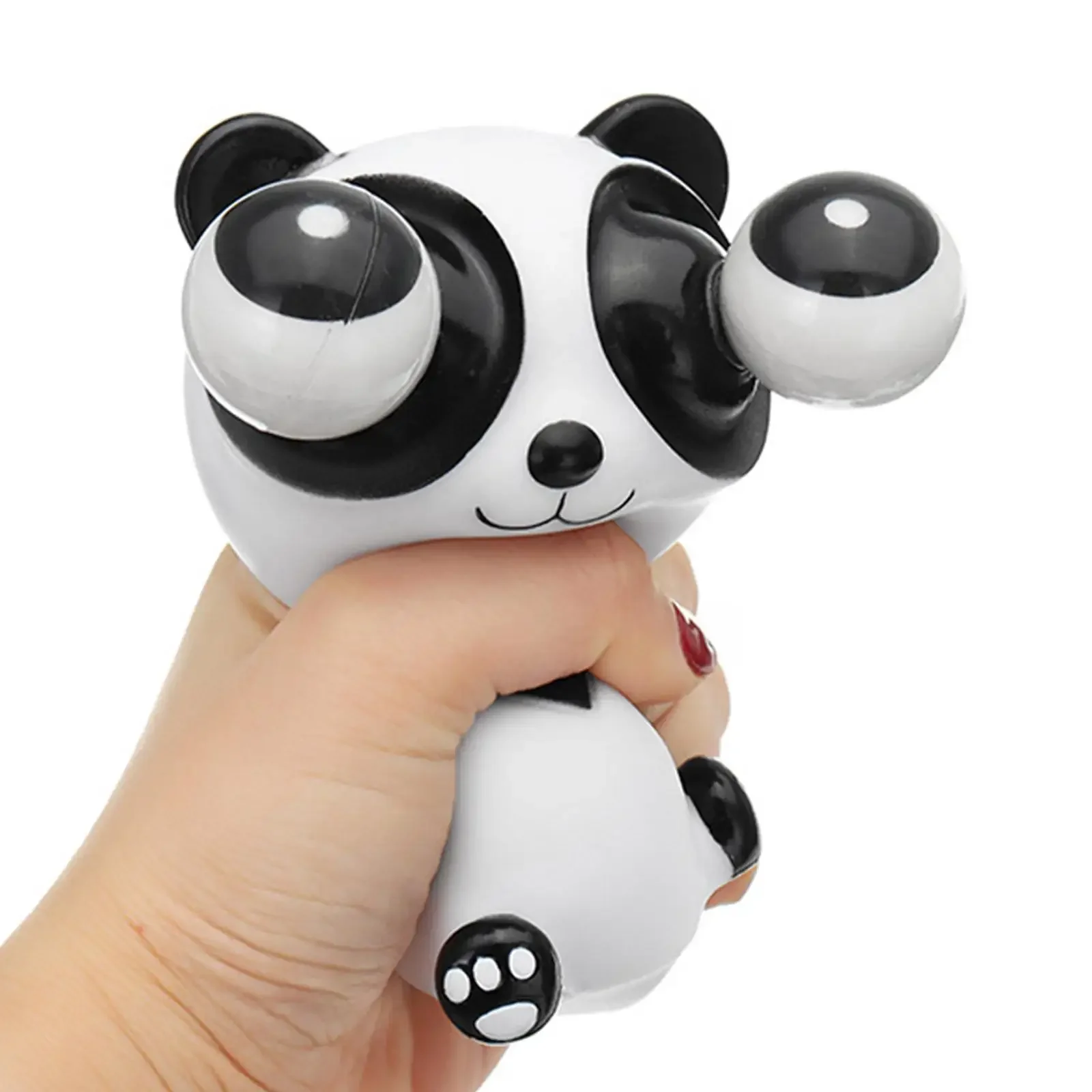 Engraçado Explosivo Eyed Panda Pinch Music Descompressão Toy para Trabalhador, Urso Little Cat Stars