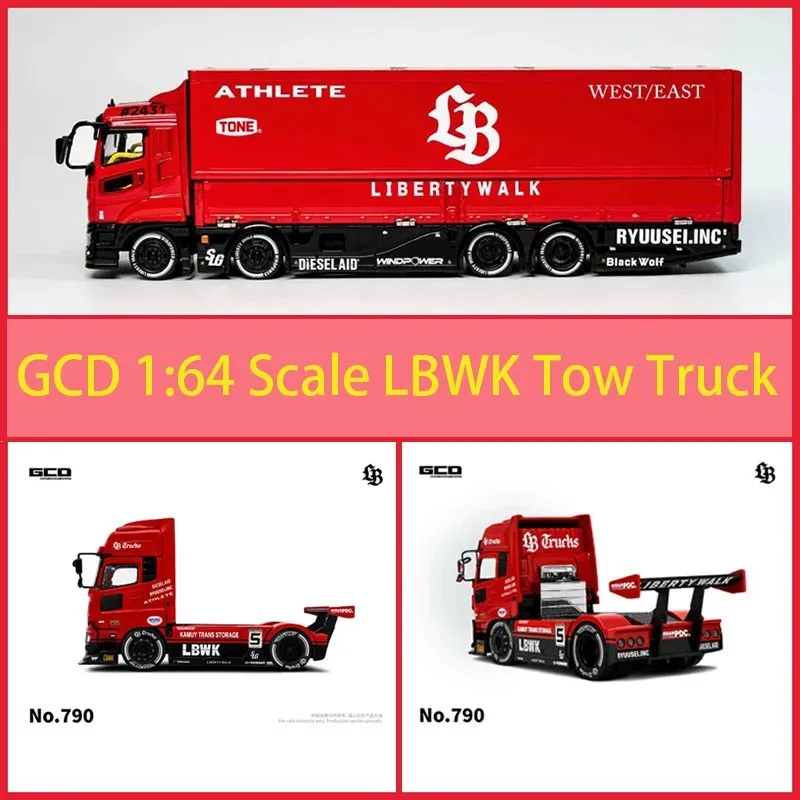 GCD 1:64 Scale LBWK Tow Truck Alloy Car Model Collection Display Toy Gifts Souvenirs