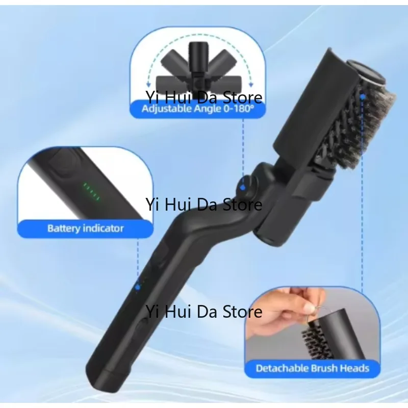 Electric Grill Cleaning Brush Heavy Duty Oil Stain Remover for Grill Grates Kitchen Gadget Stainless Steel Scrubber