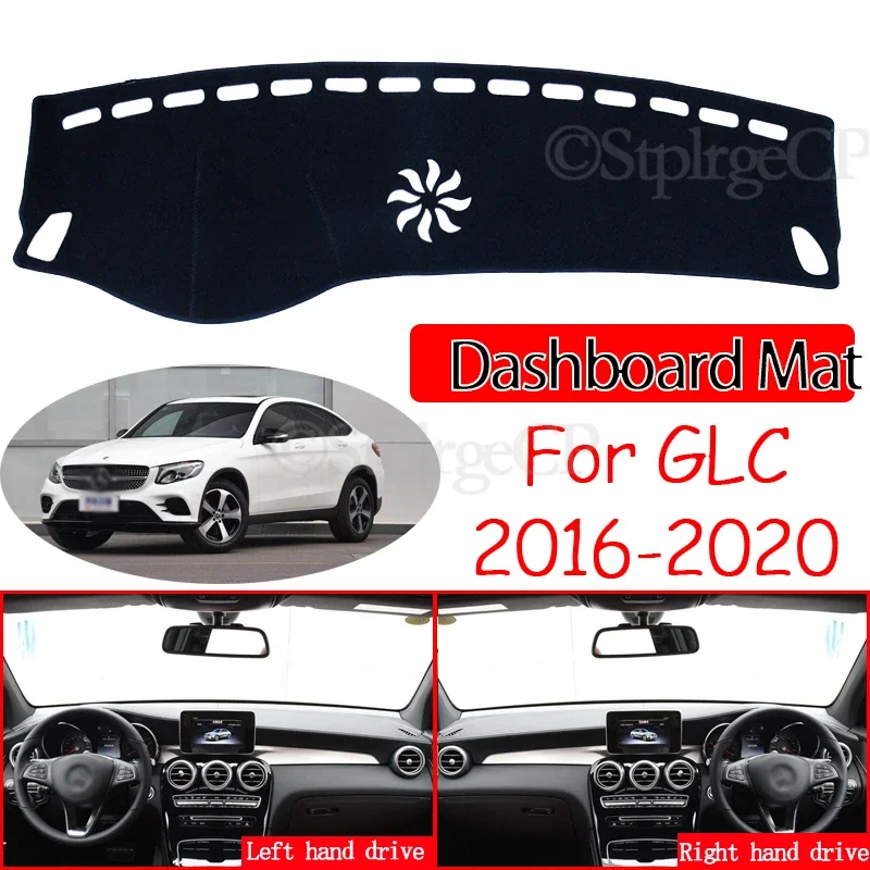 Anti-Rutsch-Matte Armaturenbrett Sonnenschirm Armaturenbrett Teppich Zubehör 2016 2018 GLC 300 200 220 für Mercedes Benz GLC-Klasse Coupe X253 C253
