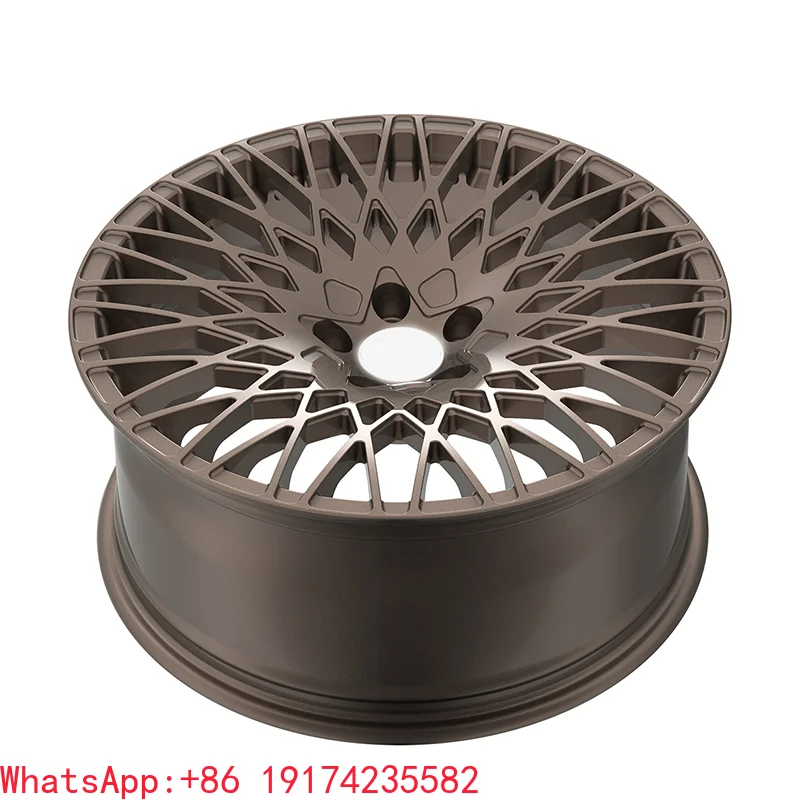 Custom 6061 T6 Forged Car Wheels Mesh Design 18 19 20 21 22 Inch Rim Forged 5x112 Bronze for Toyota Corvette OEM Mercedes