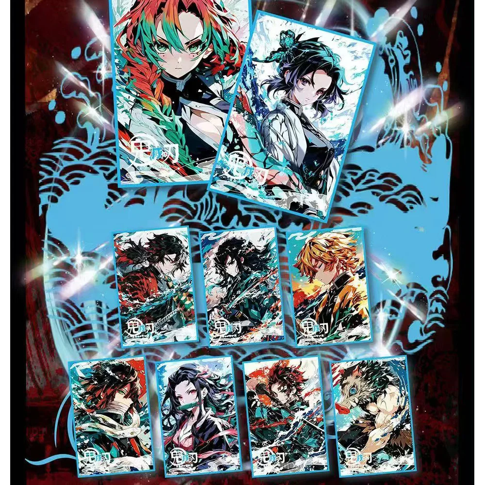 2025 Newest Demon Club Demon Slayer A5 Size Boards Colored Paper Cards Japanese Anime Rare Hobby Anime Collection Card Toy Gifts