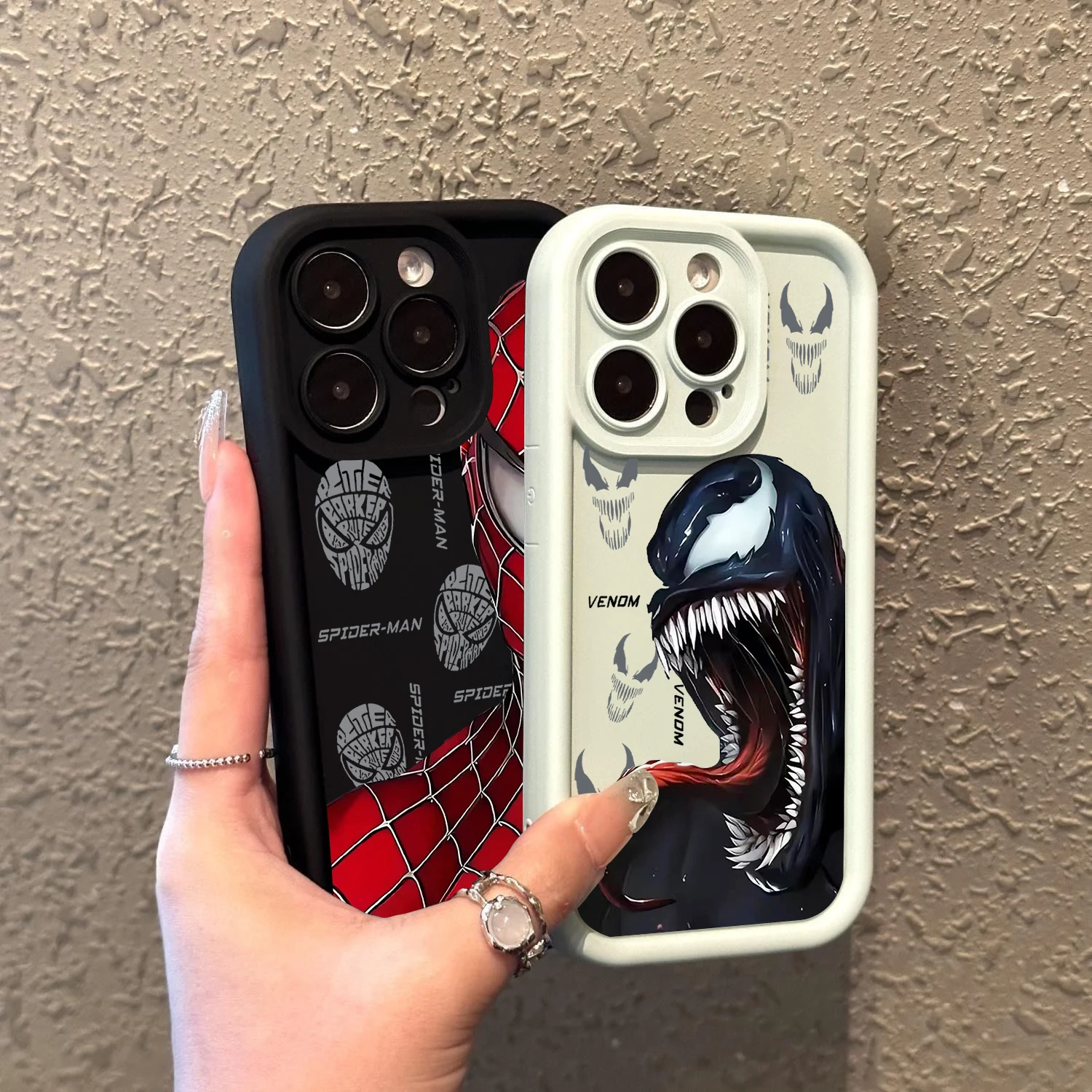 Marvel Spider Man Venom Cover Phone Case for Samsung S24 S23 S22 S21 S20 Note 20 FE Plus Ultra 5G Soft Silicone TPU Cover