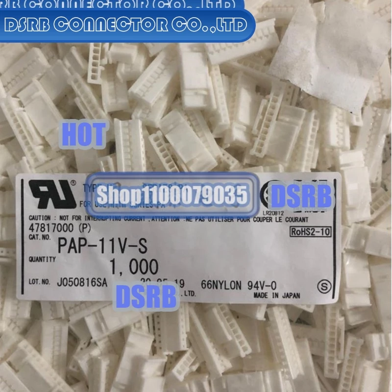 

100pcs/lot PAP-11V-S Plastic shell 11P 2.0MM legs width 100% New and Original connector new original